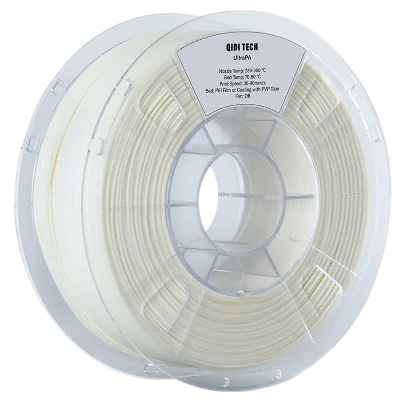 Филамент Qidi Tech UltraPA Nylon Natural, 1.75мм, 1кг, белый