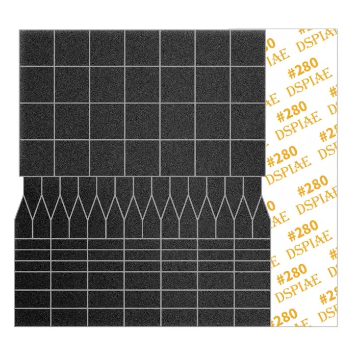 Шлифовальная бумага DSPIAE SP-ES02 #280, 70*80мм, (5шт.)