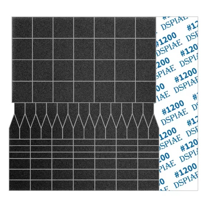Шлифовальная бумага DSPIAE SP-ES12 #1200, 70*80мм, (5шт.)