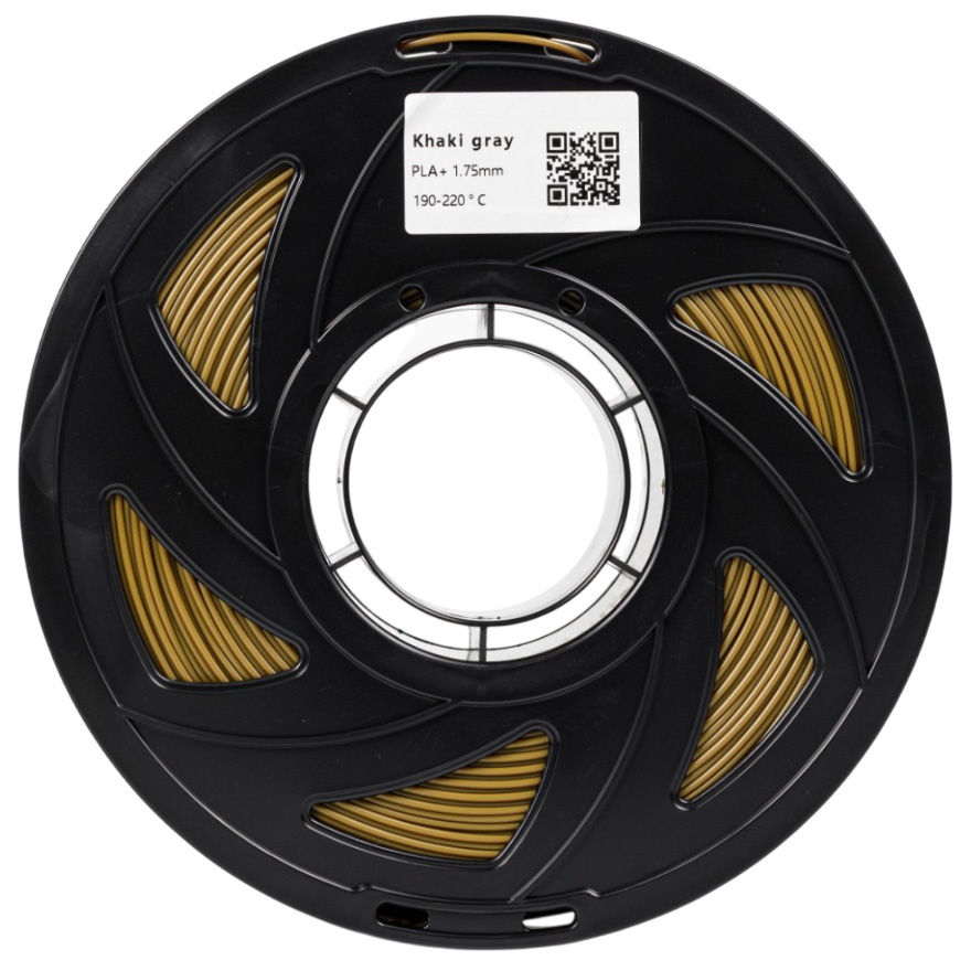 Філамент UA3D PLA+ Khaki Gray, 1.75мм, 1кг, хакі-сірий