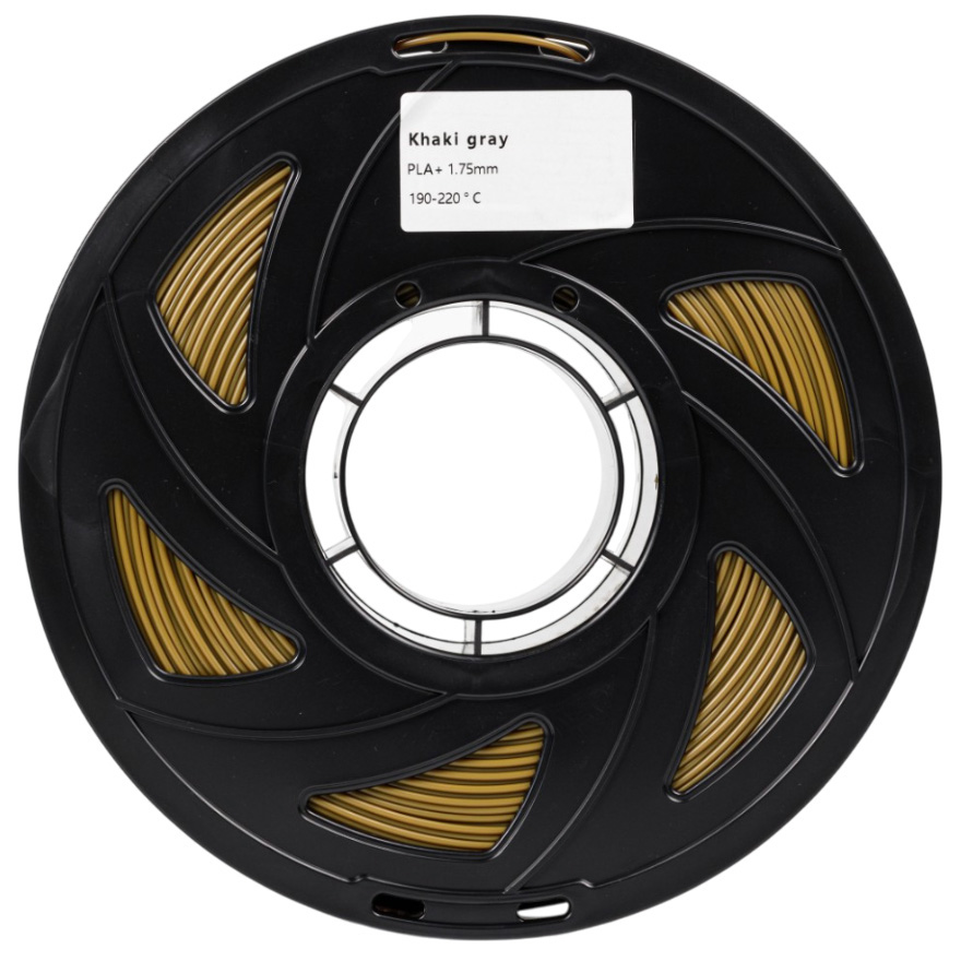 Філамент UA3D PLA+ Khaki Gray, 1.75мм, 1кг, хакі-сірий