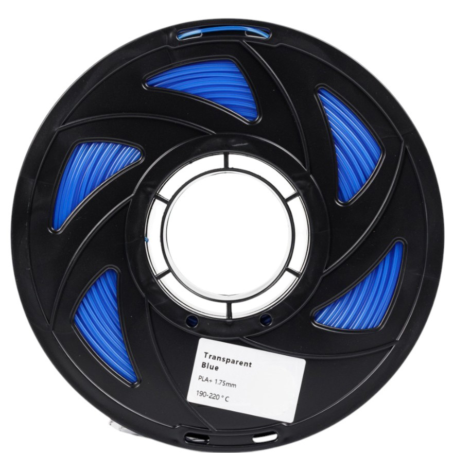 Філамент UA3D PLA+ Transparent Blue, 1.75мм, 1кг, прозоро-синій