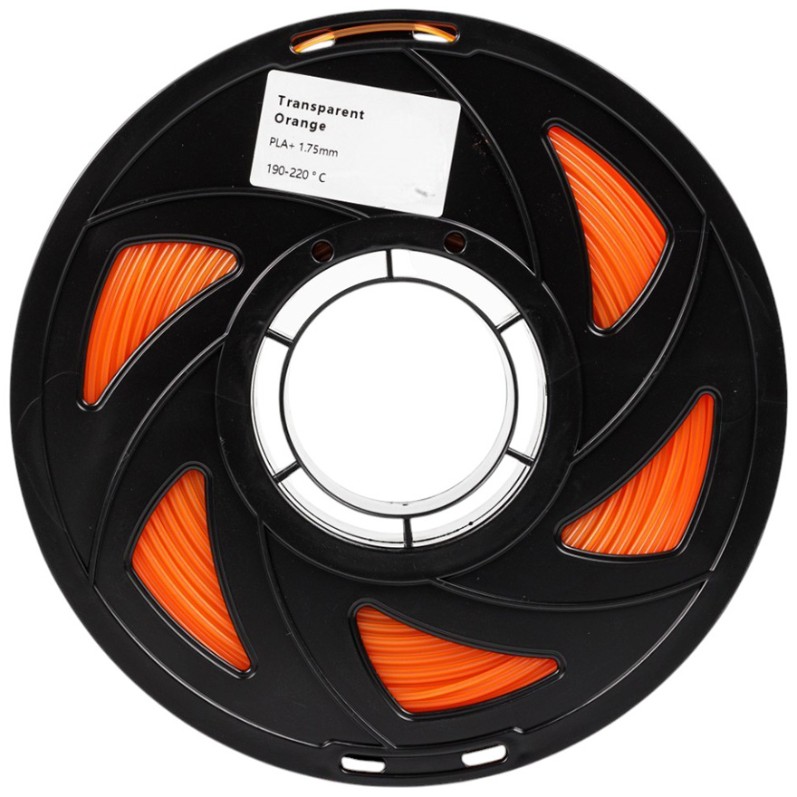 Філамент UA3D PLA+ Transparent Orange, 1.75мм, 1кг, прозоро-помаранчевий