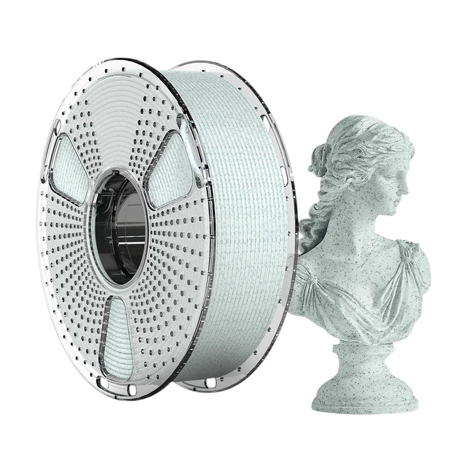 Филамент Sunlu HS PLA Marble Forest Green, 1.75мм, 1кг, мрамор лесной зеленый