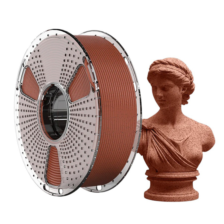 Філамент Sunlu HS PLA Marble Brick Red, 1.75мм, 1кг, мармур цегляно-червоний