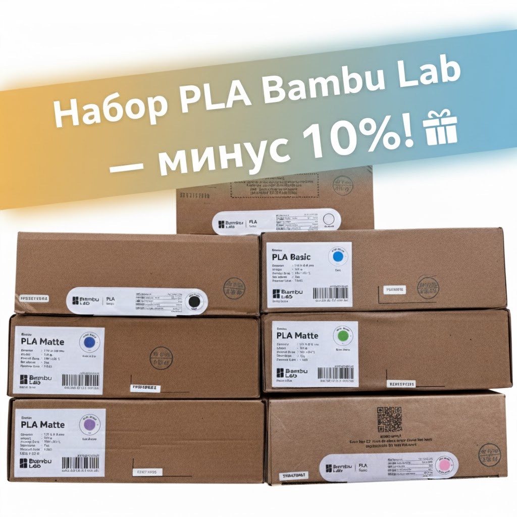 Собери свой набор Bambu Lab PLA — скидка 10%!