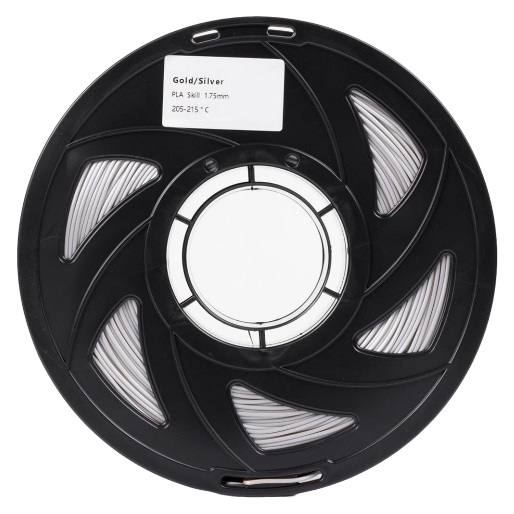 Філамент UA3D PLA Silk Dual Color Gold+Silver, 1.75мм, 1кг, золото+срібло