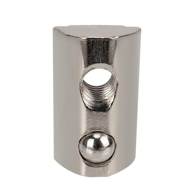 Гайка пружинна Т-подібна Kingroon, тип 30, M5*20*12*7, вуглецева сталь з нікелевим покриттям