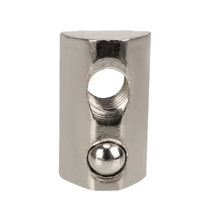 Гайка пружинна Т-подібна Kingroon, тип 30, M6*20*12*7, вуглецева сталь з нікелевим покриттям