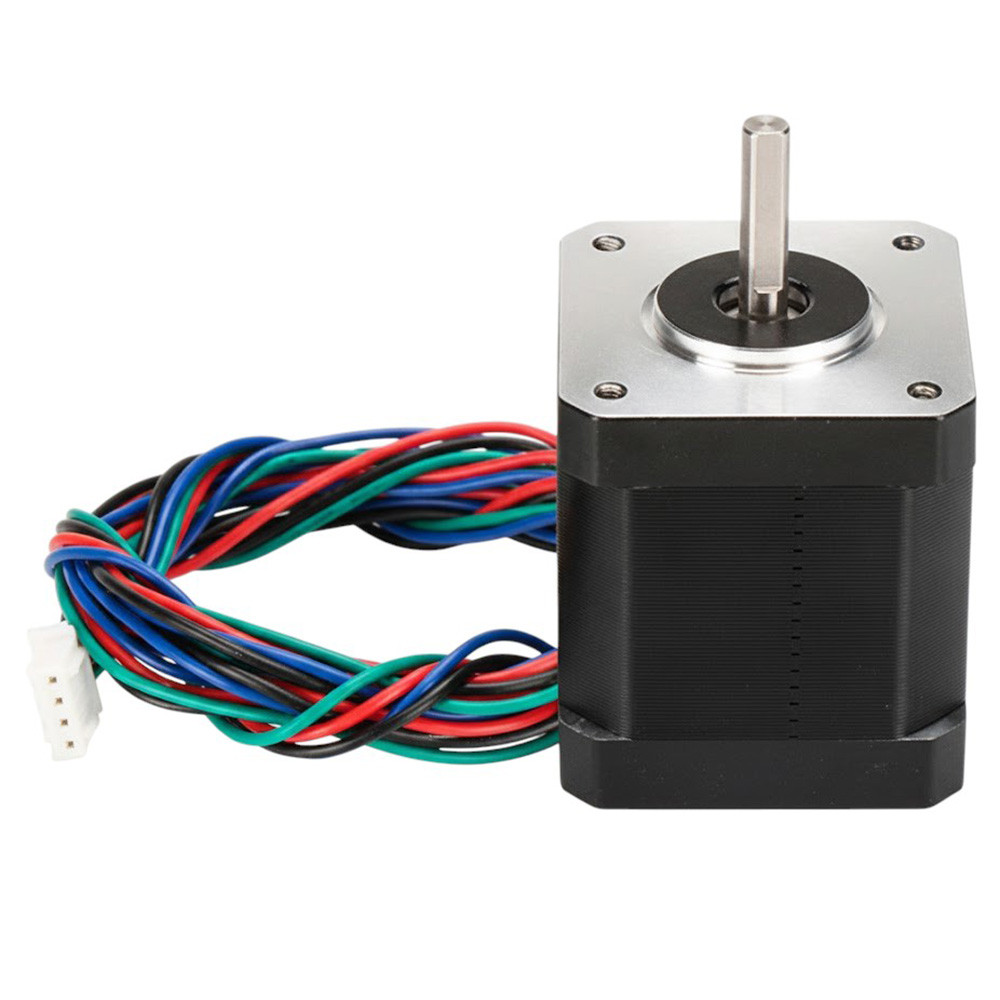 Мотор шаговый Kingroon Nema 17 для 3D-принтера, 12В, 42*47мм, чёрный, прямой кабель 1м*H2.54