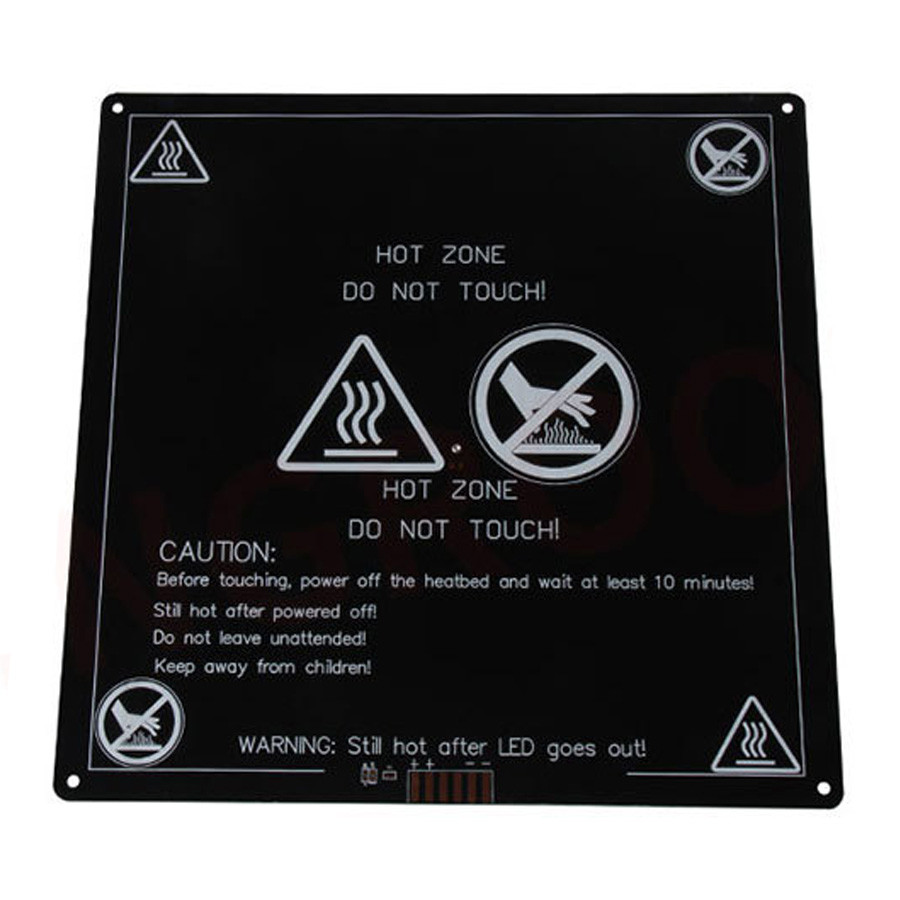 Стіл нагрівальний Kingroon для 3D-принтерів, 220*220*3мм, 12В, алюміній