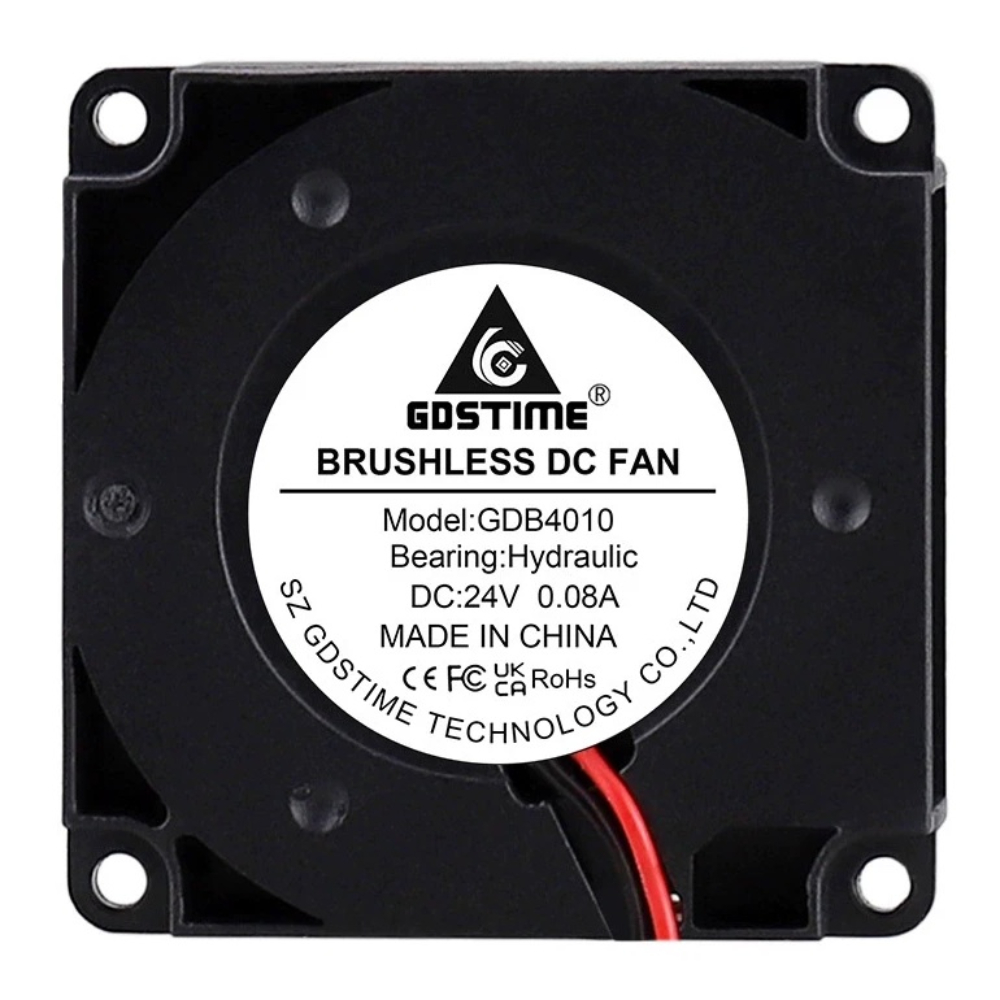 Кулер-равлик GDSTIME GDB4010, безщітковий, турбінного типу, 24В, 0.08А