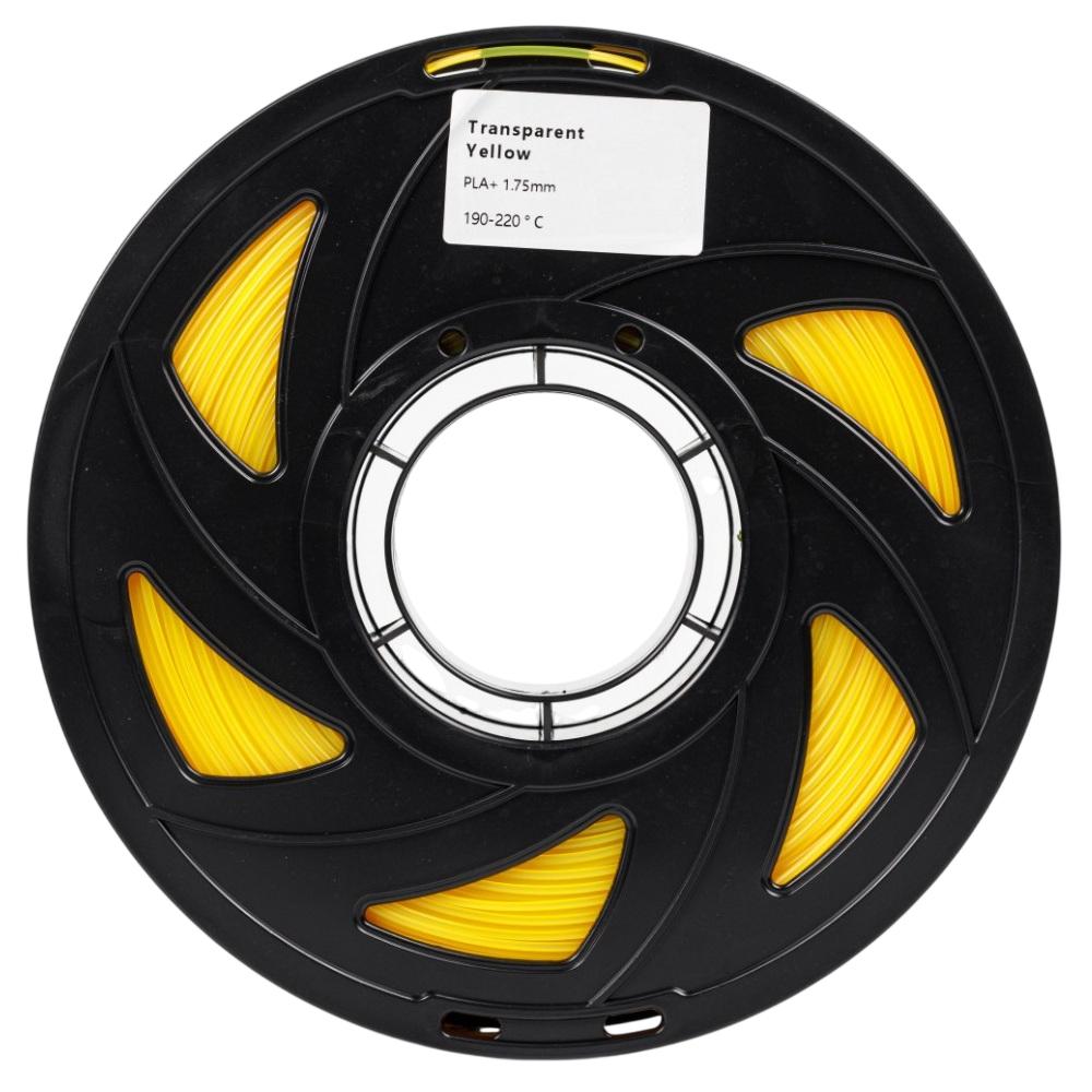 Филамент UA3D PLA+ Transparent Yellow, 1.75мм, 1кг, прозрачно-желтый