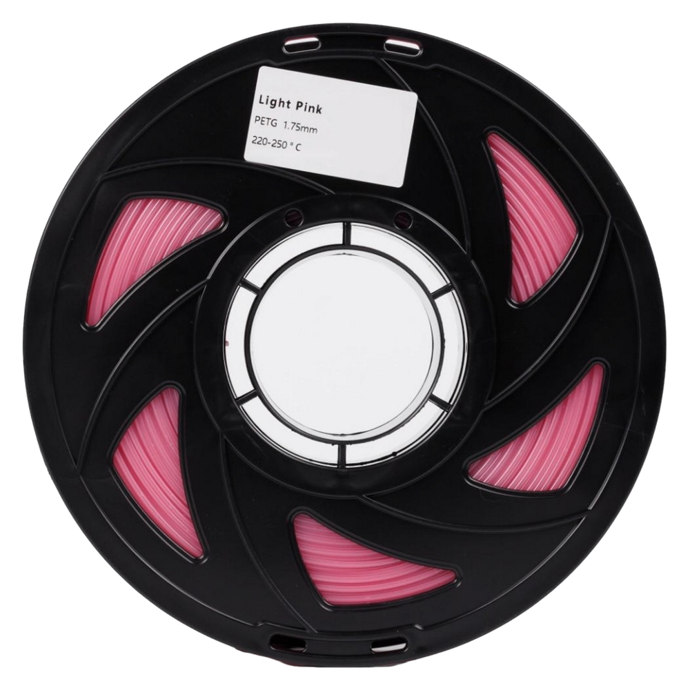 Пластик UA3D PETG  LIGHT PINK, 1.75мм, 1кг, 330м, 220-250°C, Світло-Рожевий філамент для 3Д-друку