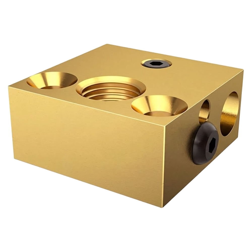 Хітблок (Heat block) для Creality Ender 5/ 5 Pro/ 5 Plus/ CR10/ CR-10-S4/ CR-10-S5/ Алюмінієвий нагрівальний блок 3Д-принтера