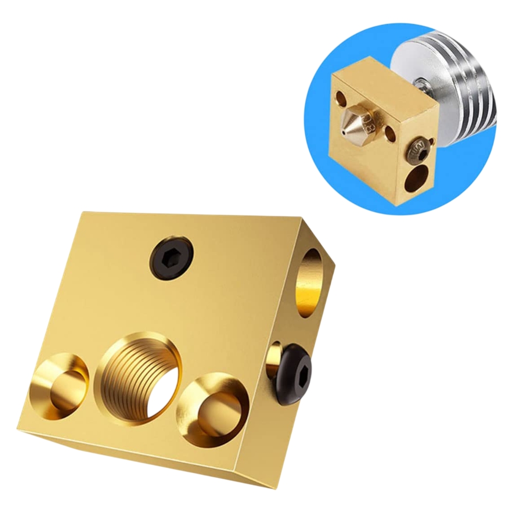 Хітблок для Creality Ender 5/ 5 Pro/ 5 Plus/ CR10/ CR-10-S4/ CR-10-S5/ Алюмінієвий нагрівальний блок 3Д-принтера