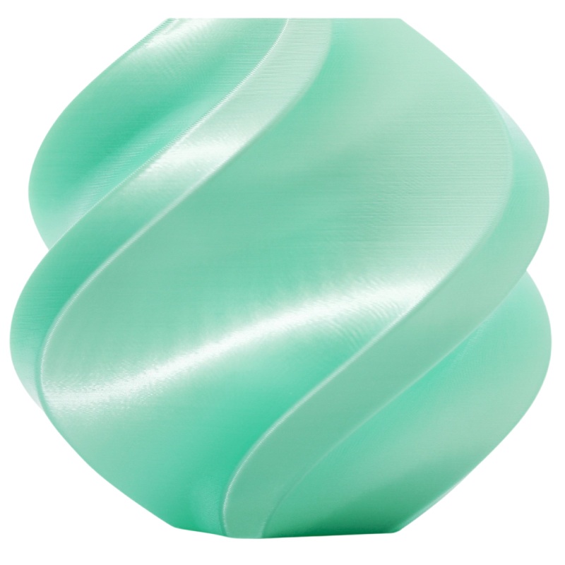 Філамент Bambu Lab PLA Silk+ Mint, 1.75мм, 1кг, світло-зелений