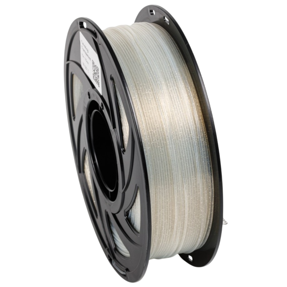 Филамент UA3D PLA Twinkling Transparent, 1.75мм, 1кг, блестящий/ прозрачный