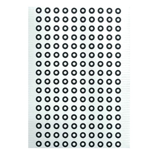 Маркеры позиционирования для 3D-сканирования, 4*2 мм, белые, (лист 160 шт)