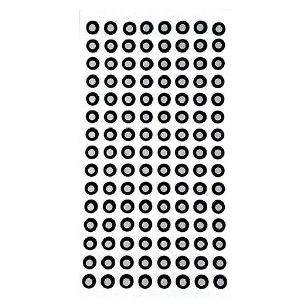 Маркеры позиционирования для 3D-сканирования, 6*3 мм, белые, (лист 120 шт)