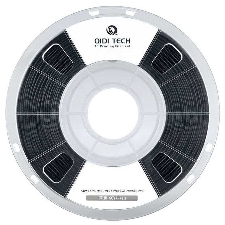 Філамент Qidi Tech Ultra ABS-GF25 Black, 1.75мм, 1кг, чорний