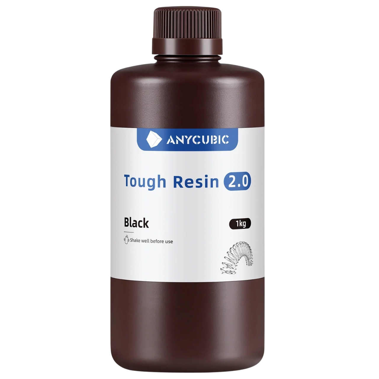 Cмола фотополімерна Anycubic Tough Resin 2.0 Black, 1кг, чорна