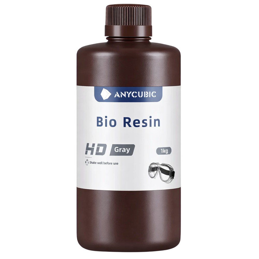 Смола фотополимерная Anycubic Bio Resin HD, 1 кг, серая