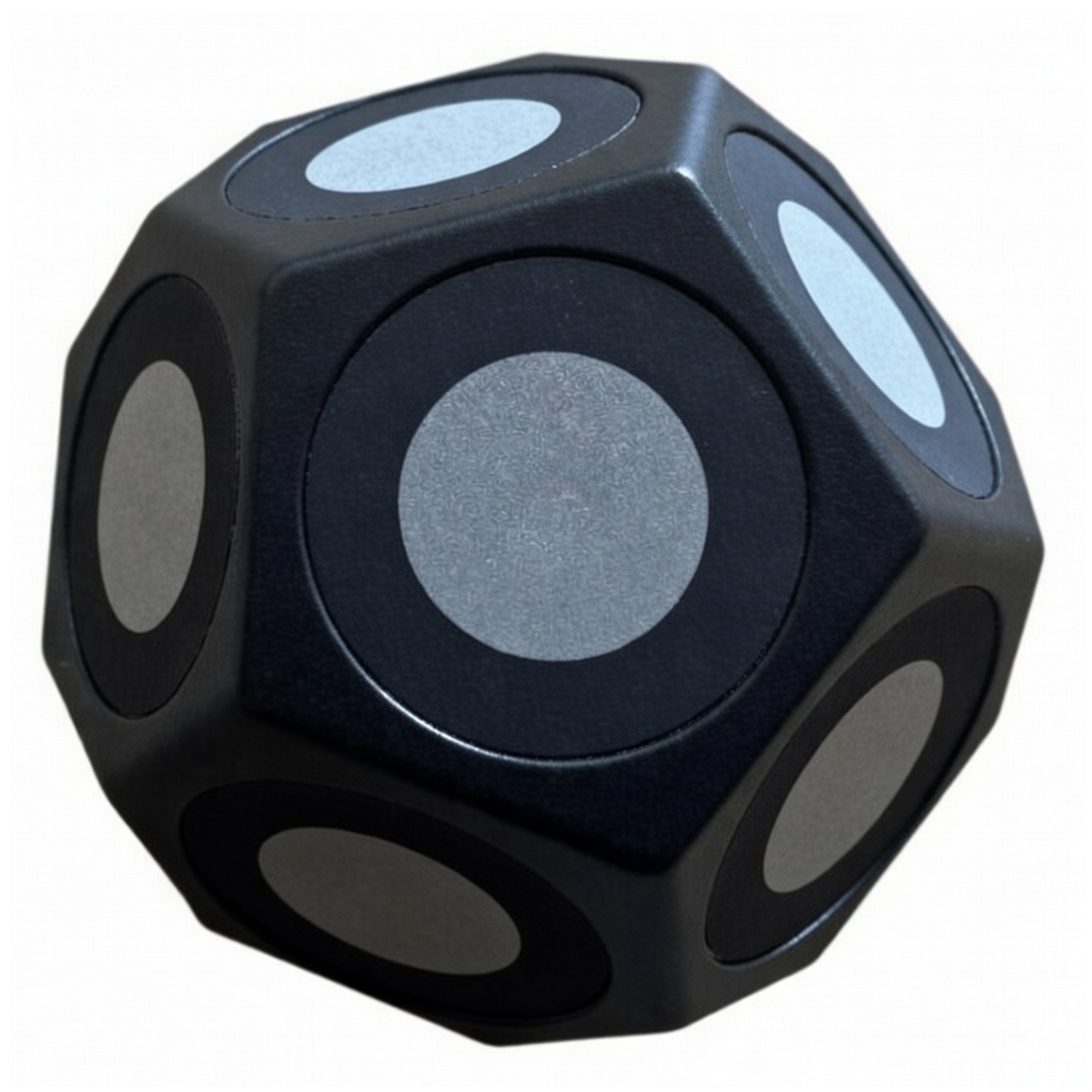 Метка позиционирующая для 3D-сканирования, объемная, магнитная, 11 маркеров, 12*19 мм, черная